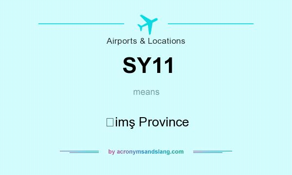 What does SY11 mean? It stands for Ḩimş Province