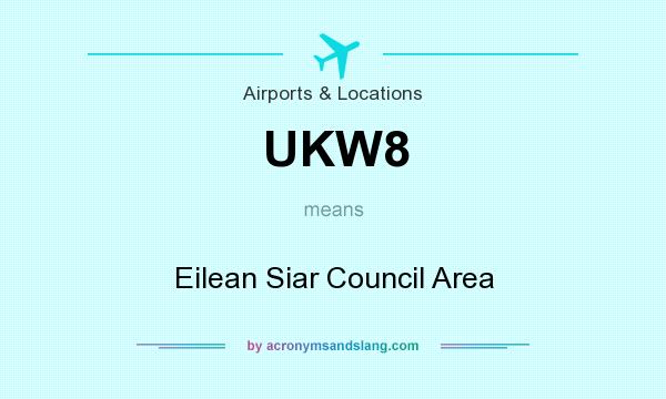 What does UKW8 mean? It stands for Eilean Siar Council Area