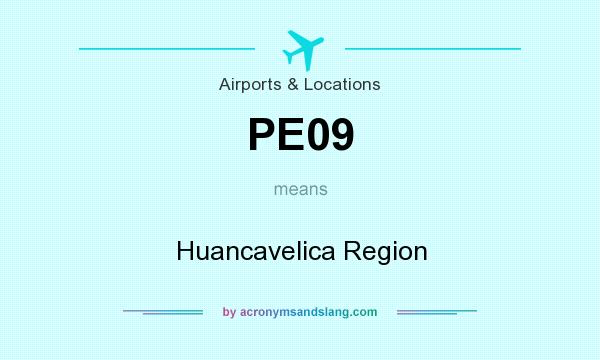 What does PE09 mean? It stands for Huancavelica Region