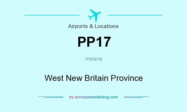 What does PP17 mean? It stands for West New Britain Province