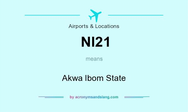 What does NI21 mean? It stands for Akwa Ibom State