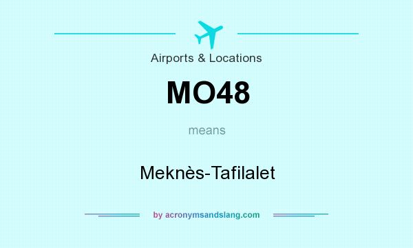 What does MO48 mean? It stands for Meknès-Tafilalet