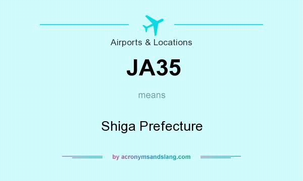 What does JA35 mean? It stands for Shiga Prefecture