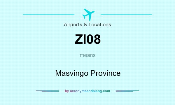 What does ZI08 mean? It stands for Masvingo Province