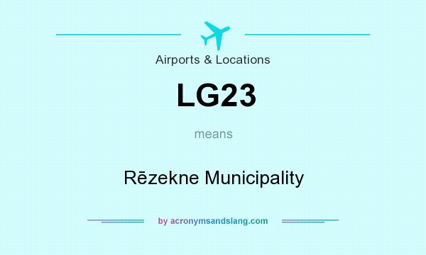 What does LG23 mean? It stands for Rēzekne Municipality
