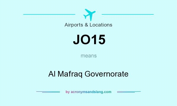 What does JO15 mean? It stands for Al Mafraq Governorate