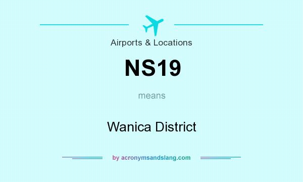 What does NS19 mean? It stands for Wanica District