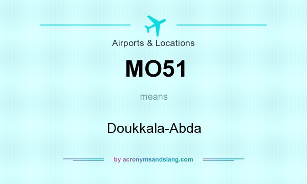 What does MO51 mean? It stands for Doukkala-Abda