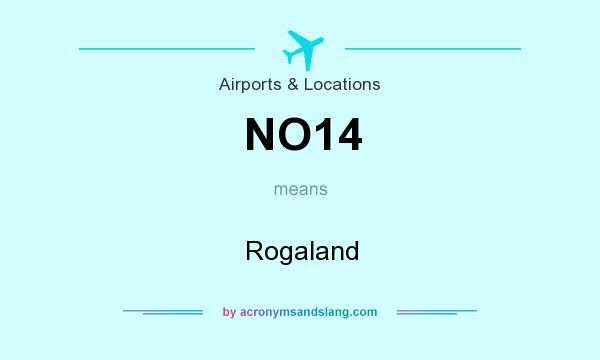 What does NO14 mean? It stands for Rogaland