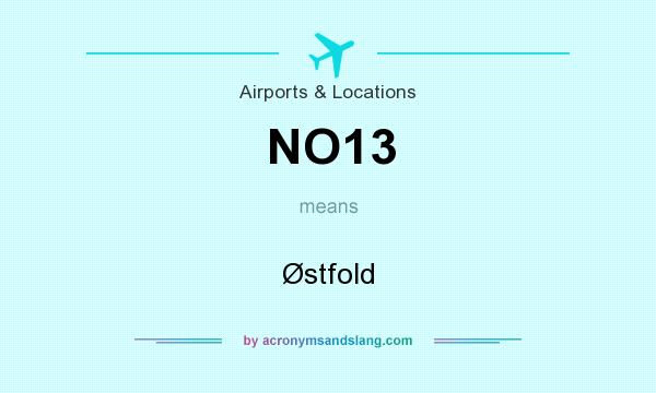 What does NO13 mean? It stands for Østfold