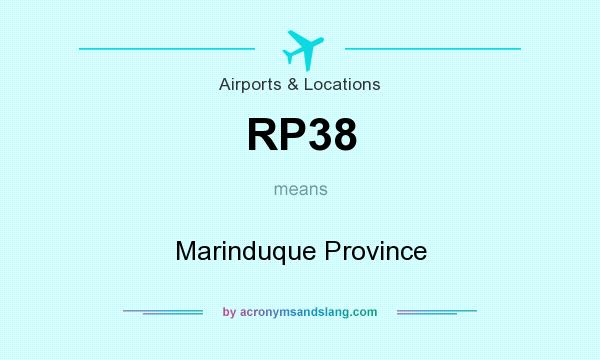 What does RP38 mean? It stands for Marinduque Province