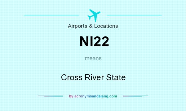 What does NI22 mean? It stands for Cross River State