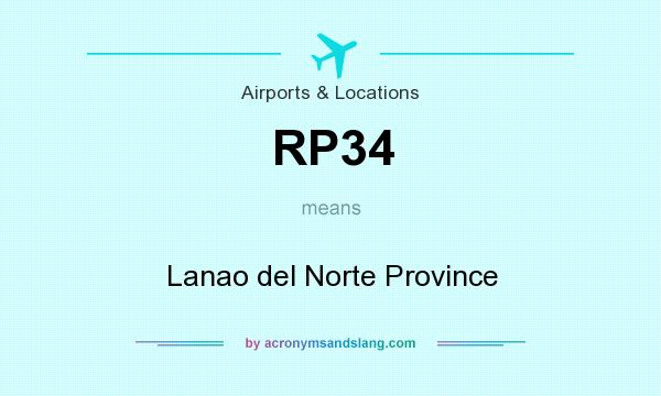 What does RP34 mean? It stands for Lanao del Norte Province