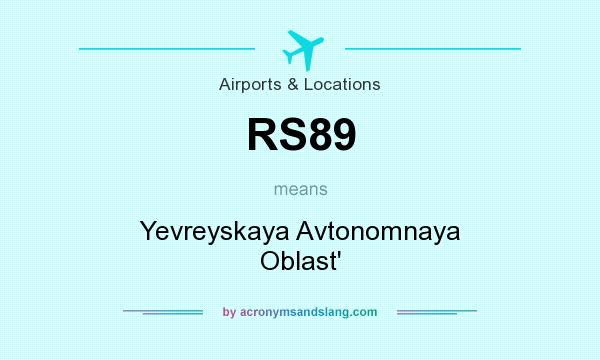What does RS89 mean? It stands for Yevreyskaya Avtonomnaya Oblast`