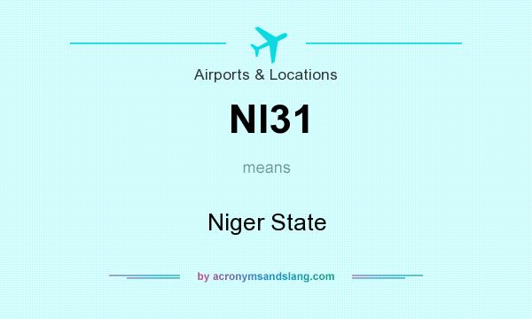 What does NI31 mean? It stands for Niger State