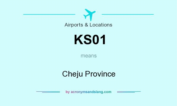 What does KS01 mean? It stands for Cheju Province