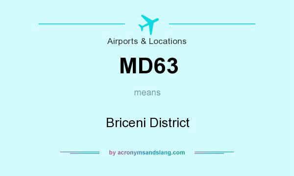 What does MD63 mean? It stands for Briceni District