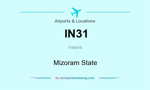 What does IN31 mean? It stands for Mizoram State