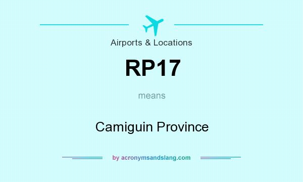 What does RP17 mean? It stands for Camiguin Province