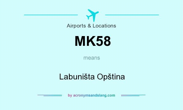 What does MK58 mean? It stands for Labuništa Opština