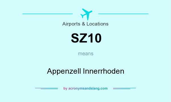 What does SZ10 mean? It stands for Appenzell Innerrhoden