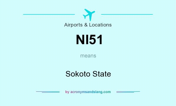 What does NI51 mean? It stands for Sokoto State
