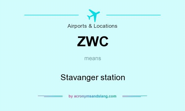 What does ZWC mean? It stands for Stavanger station