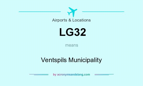What does LG32 mean? It stands for Ventspils Municipality