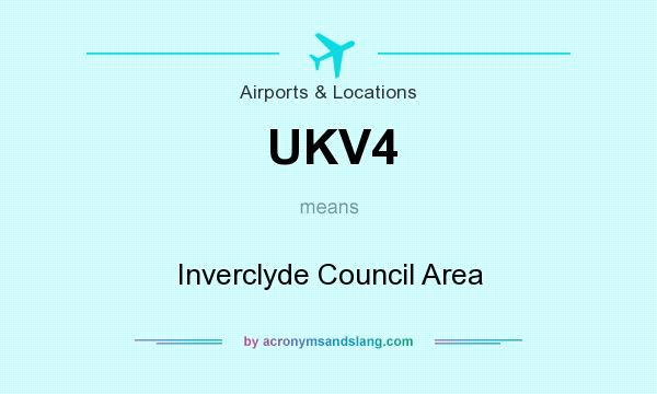 What does UKV4 mean? It stands for Inverclyde Council Area