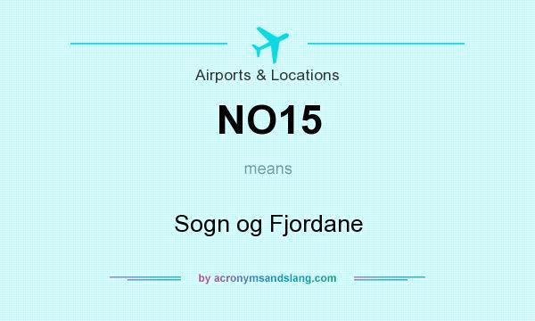 What does NO15 mean? It stands for Sogn og Fjordane