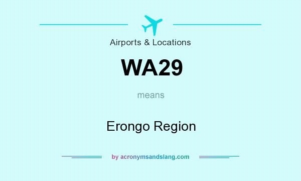 What does WA29 mean? It stands for Erongo Region