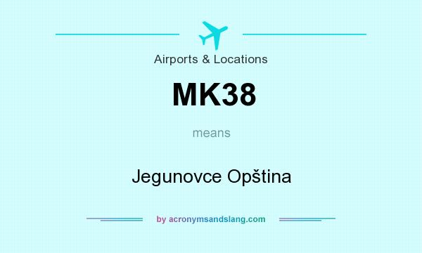 What does MK38 mean? It stands for Jegunovce Opština