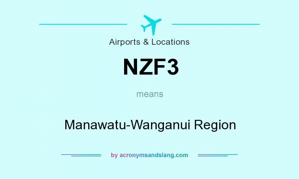 What does NZF3 mean? It stands for Manawatu-Wanganui Region