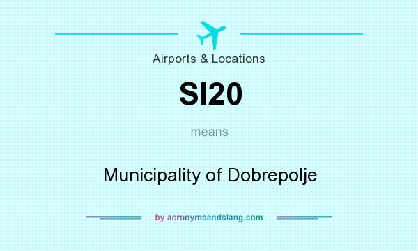 What does SI20 mean? It stands for Municipality of Dobrepolje