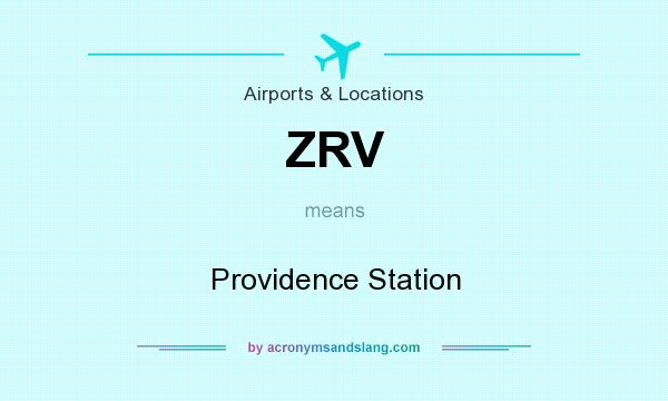 What does ZRV mean? It stands for Providence Station