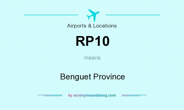 What does RP10 mean? It stands for Benguet Province