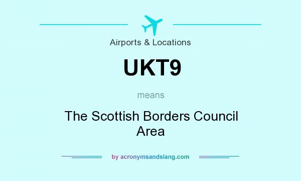 What does UKT9 mean? It stands for The Scottish Borders Council Area