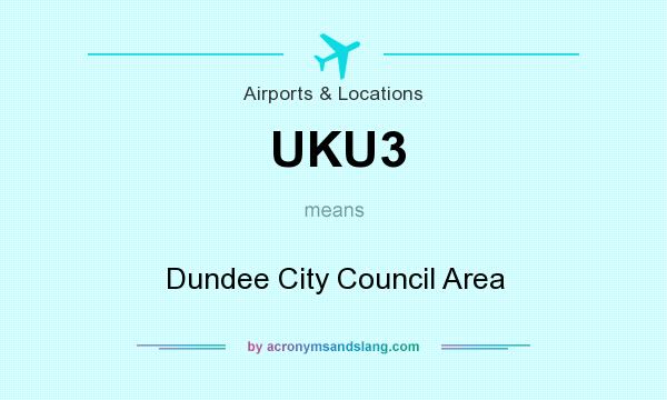 What does UKU3 mean? It stands for Dundee City Council Area