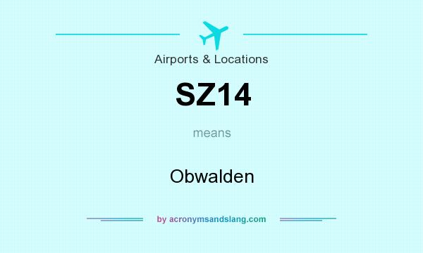 What does SZ14 mean? It stands for Obwalden