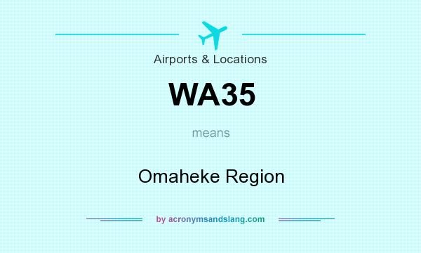 What does WA35 mean? It stands for Omaheke Region