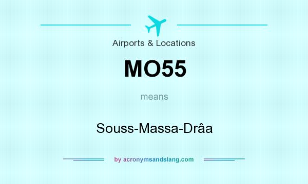 What does MO55 mean? It stands for Souss-Massa-Drâa
