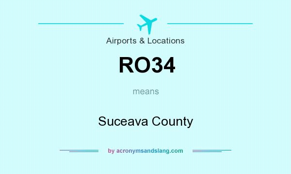 What does RO34 mean? It stands for Suceava County