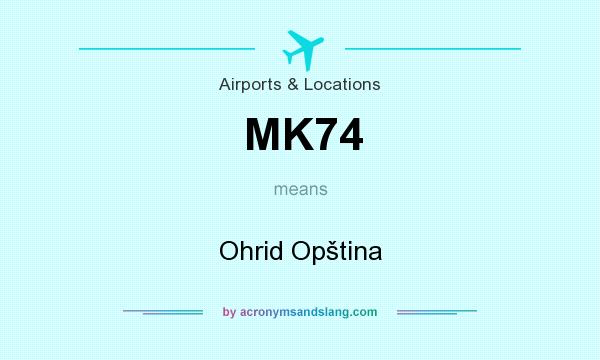 What does MK74 mean? It stands for Ohrid Opština