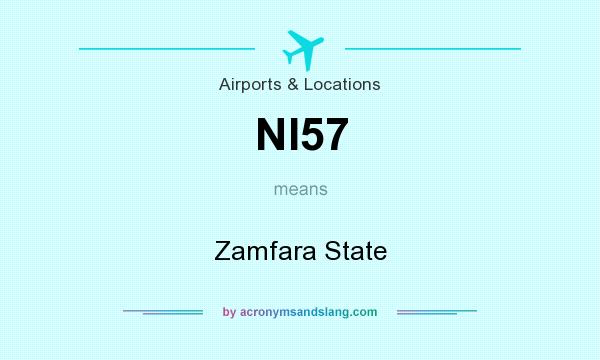 What does NI57 mean? It stands for Zamfara State