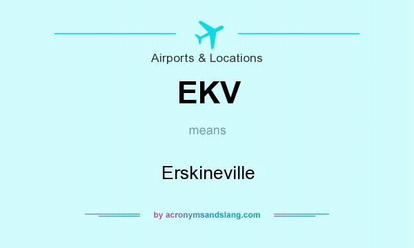 What does EKV mean? It stands for Erskineville