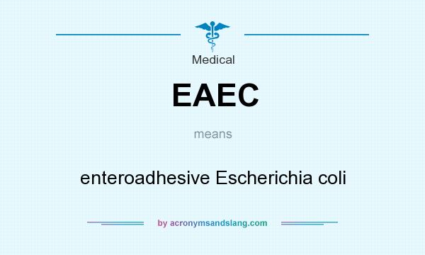 What does EAEC mean? It stands for enteroadhesive Escherichia coli