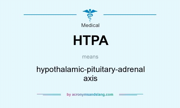 What does HTPA mean? It stands for hypothalamic-pituitary-adrenal axis