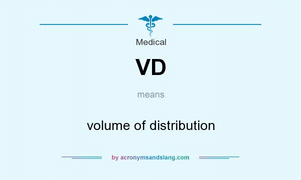 What does VD mean? It stands for volume of distribution