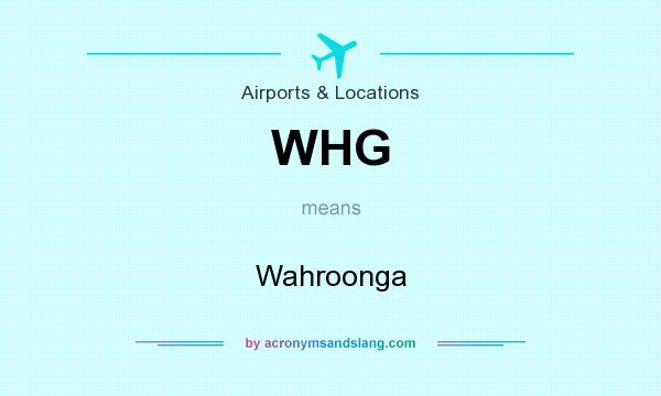What does WHG mean? It stands for Wahroonga