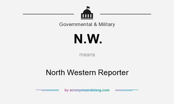 What does N.W. mean? It stands for North Western Reporter